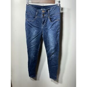 Mudd Women's Jeans Size 9 High Rise Jean Legging Jegging Stretch Dark Wash